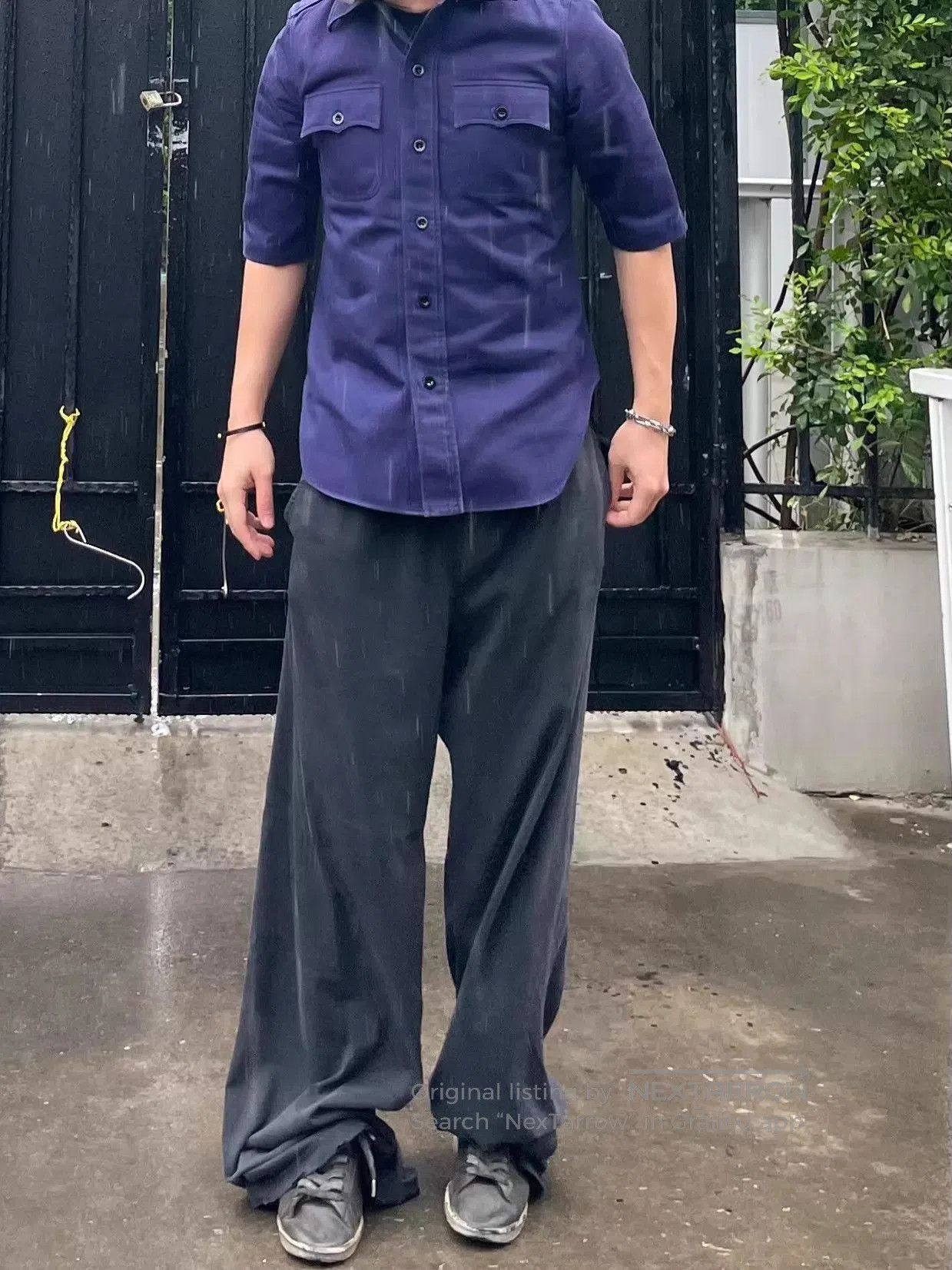 Balenciaga Blue Short Sleeve Button. Size US M / EU 48-50 / 2 - 8 Thumbnail