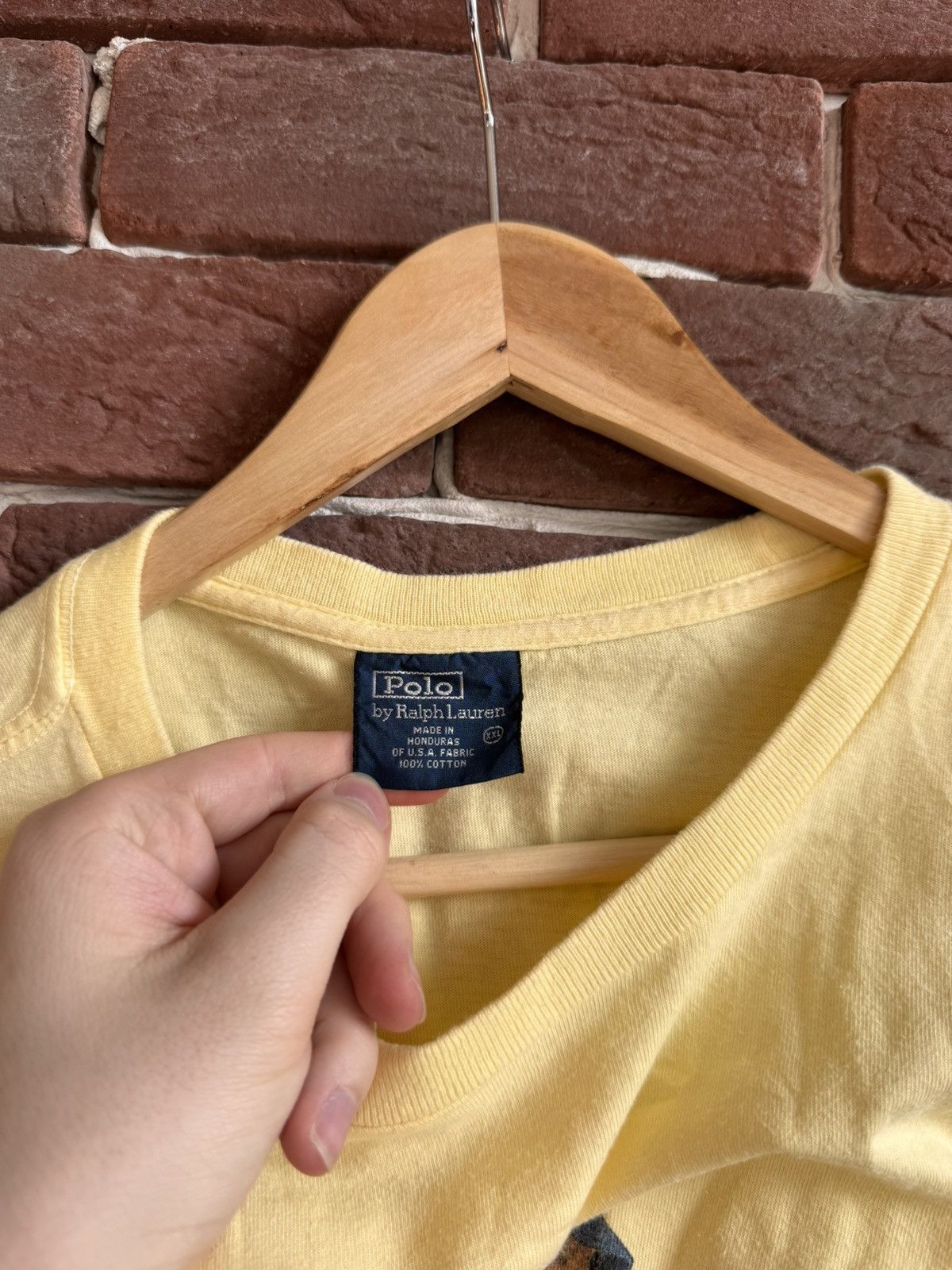 Polo Ralph Lauren Vintage Polo Bear Ralph Lauren Tshirt Yellow 2XL Streetwear Size US XXL / EU 58 / 5 - 4 Thumbnail