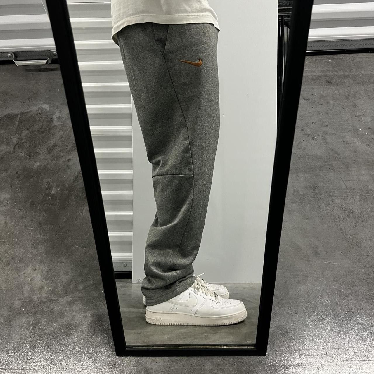 Nike × Vintage Vintage Y2K Nike Dri-Fit Grey Sweatpants with Bronze Swoosh! Size US 34 / EU 50 - 1 Thumbnail
