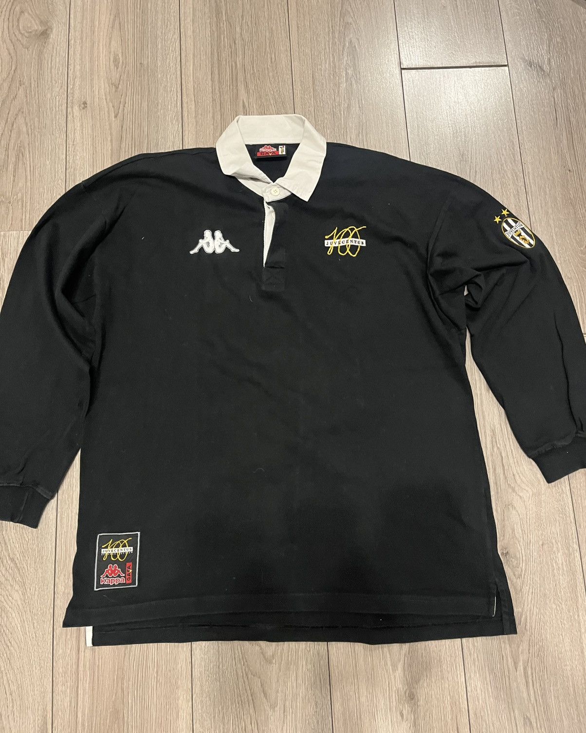Kappa × Vintage Vintage Kappa Juventus Long Sleeve Polo 1998-1999 Size US XL / EU 56 / 4 - 1 Thumbnail
