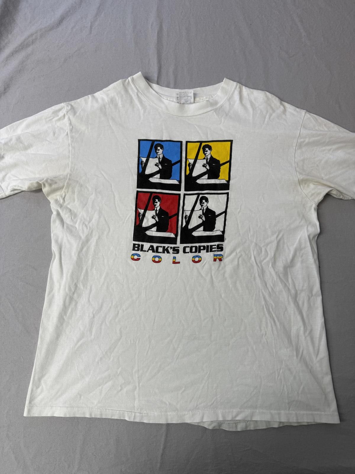 Hanes VTG T-shirt Black's Copies Color - CMYK Printing Company XL Size US XL / EU 56 / 4 - 1 Thumbnail