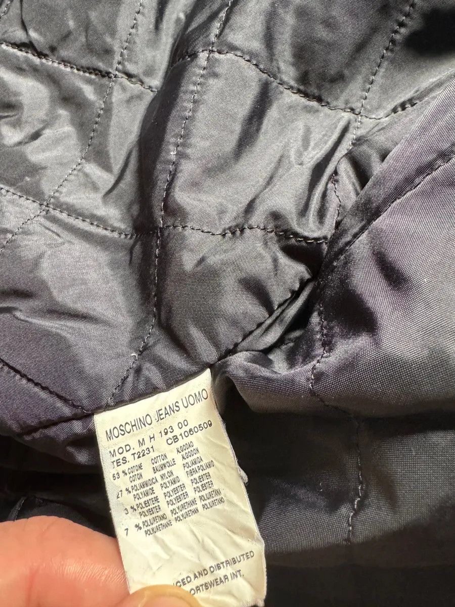 2000s Moschino Black Light Racing Utility Jacket