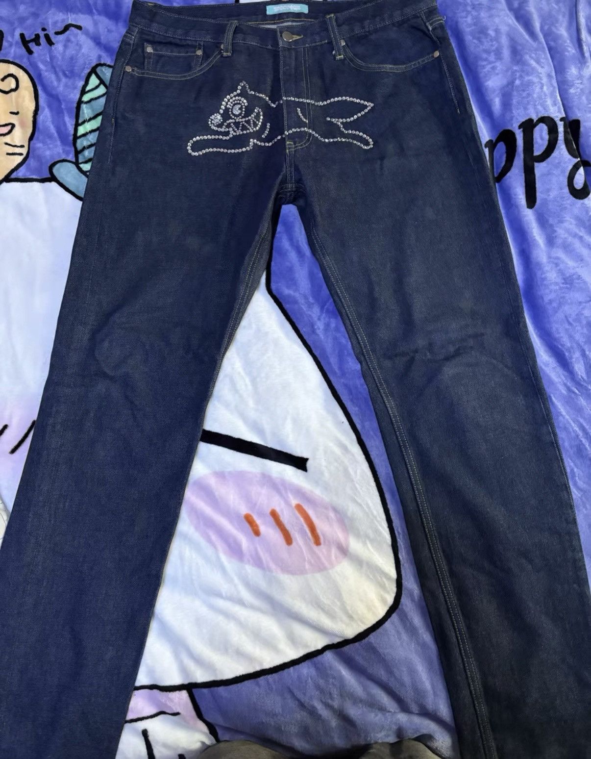 Billionaire Boys Club Billionaire Boys Club BBC Flying Dog Rhinestone Jeans Size US 38 / EU 54 - 1 Thumbnail