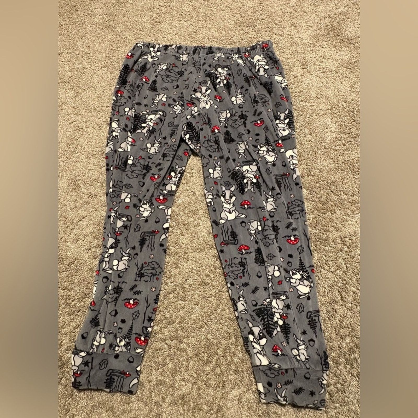 Disney (Disney) Bambi Thumper Nature Comfy Sleepwear PJ: Size XL Size 36" / US 14 / IT 50 - 2 Thumbnail