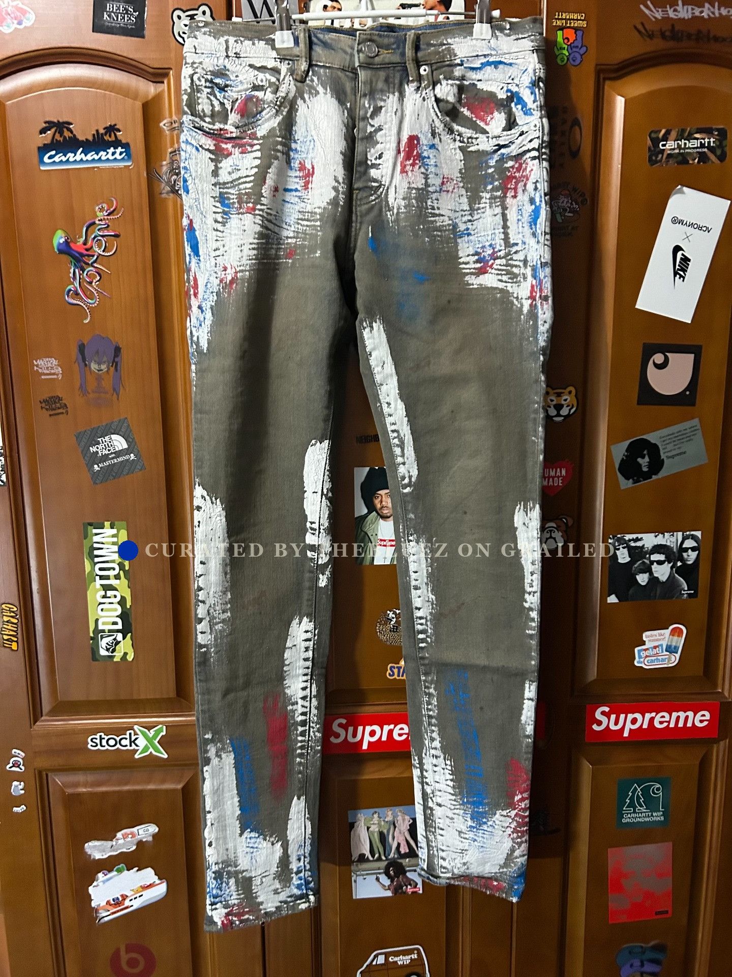Purple Brand Purple Brand Washed Graffiti Jeans 32 Size US 32 / EU 48 - 1 Thumbnail