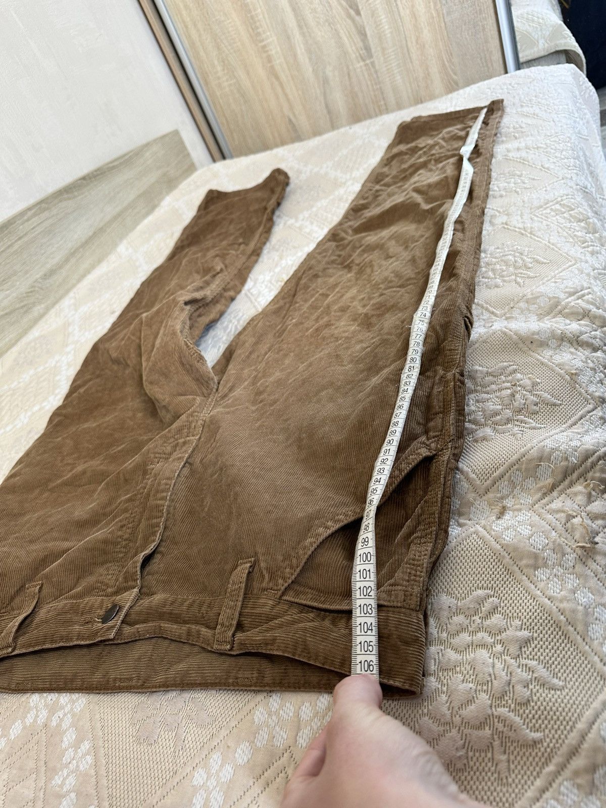 Carhartt 🔥 90s Carhartt Corduroy Velvet Brown Cargo Pants Trousers Size US 32 / EU 48 - 9 Thumbnail