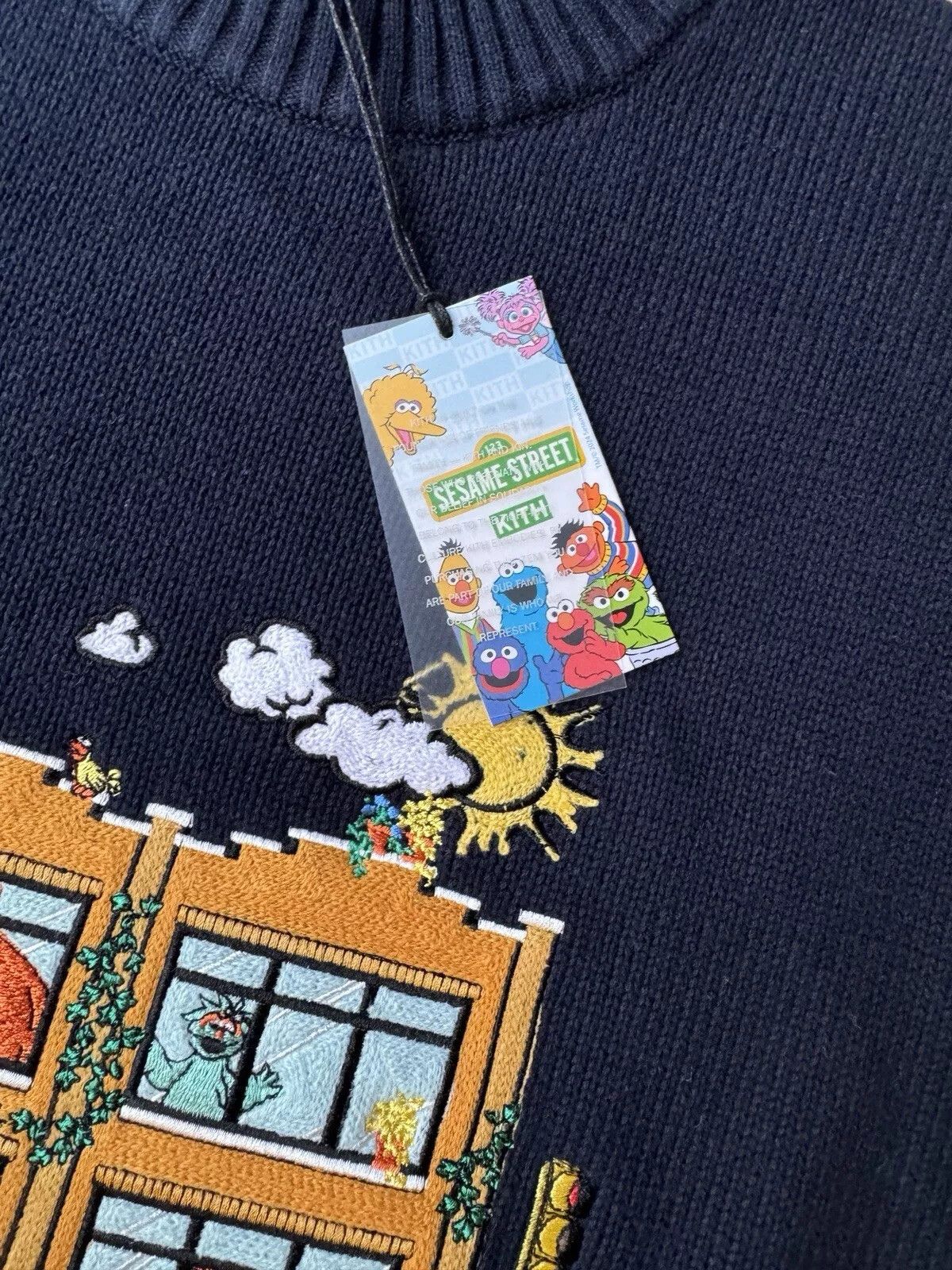 Kith KITH Sesame Street Knit Lafayette Crewneck Sweater Nocturnal Size US M / EU 48-50 / 2 - 3 Thumbnail