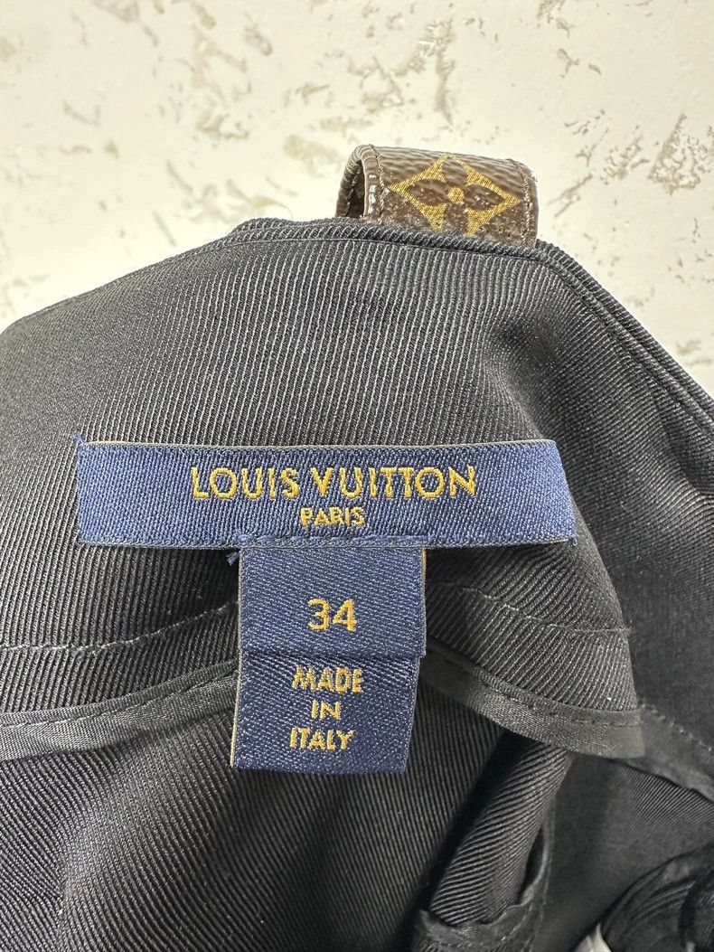 Louis Vuitton Louis Vuitton Black Pocket Skirt Size 33" - 3 Thumbnail