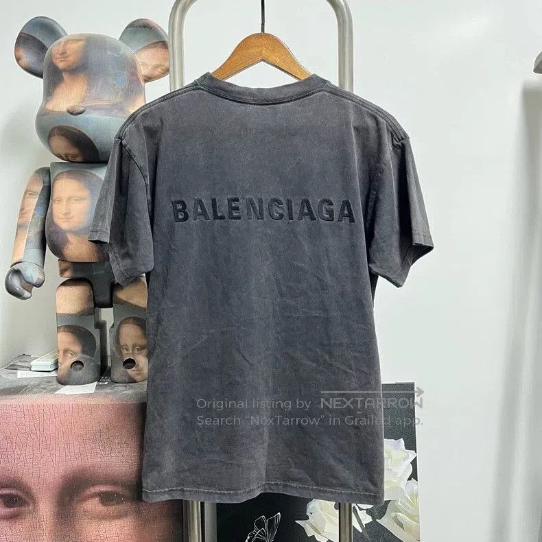 Balenciaga Balenciaga Embroidered Logo Short Sleeve. Size US XS / EU 42 / 0 - 2 Thumbnail