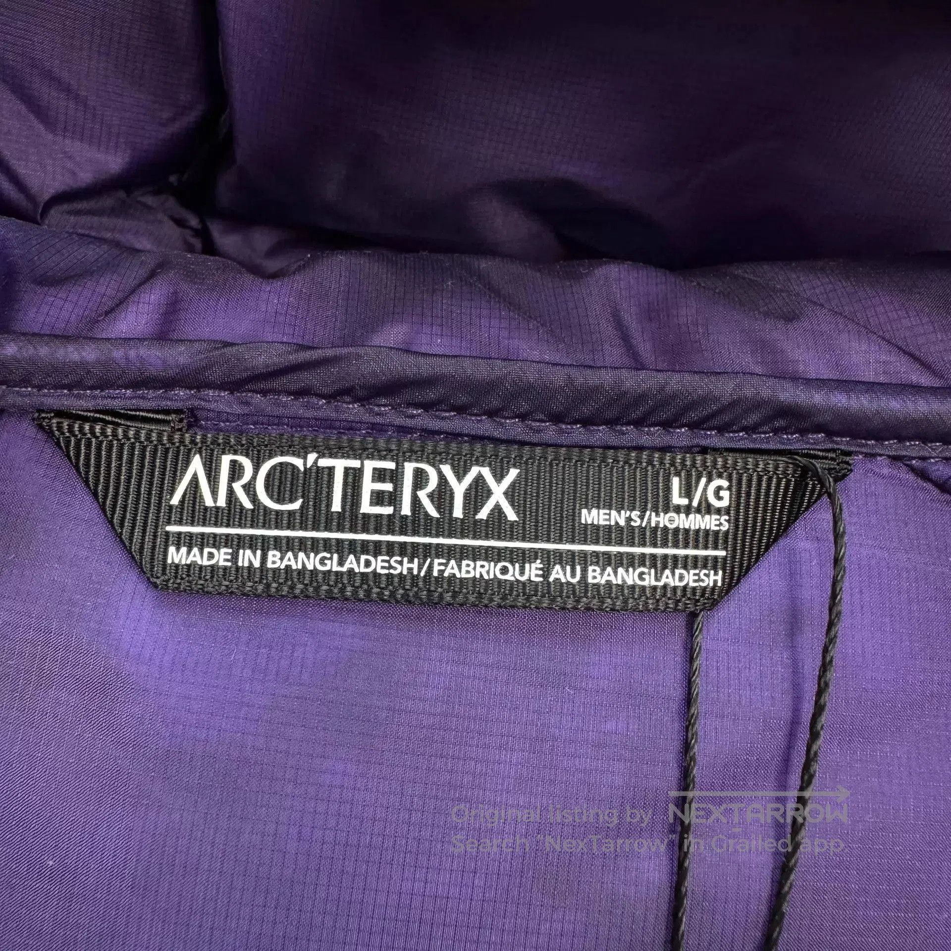 Arc'teryx Purple Hooded Puffer Jacket Size L. Size US L / EU 52-54 / 3 - 5 Thumbnail