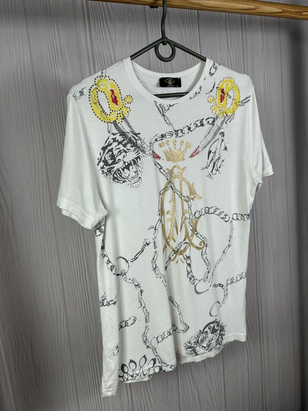 Christian Audigier Christian Audigier Ed Hardy Tiger Tattoo White T-shirt Sz S Size US S / EU 44-46 / 1 - 3 Thumbnail