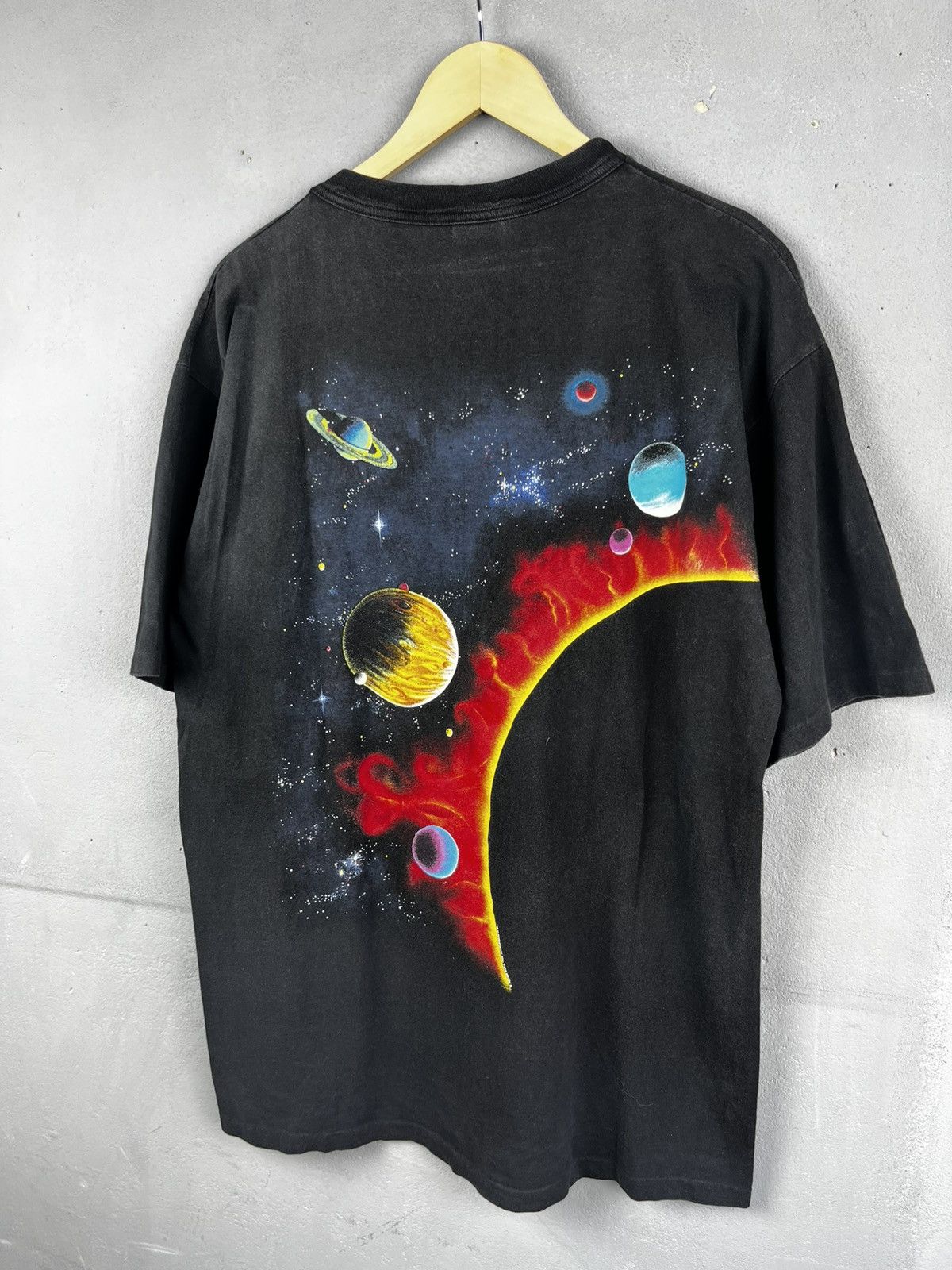 Vintage Vtg 90s Dynamic Solar System Single Stitch Space Great Size US L / EU 52-54 / 3 - 10 Thumbnail