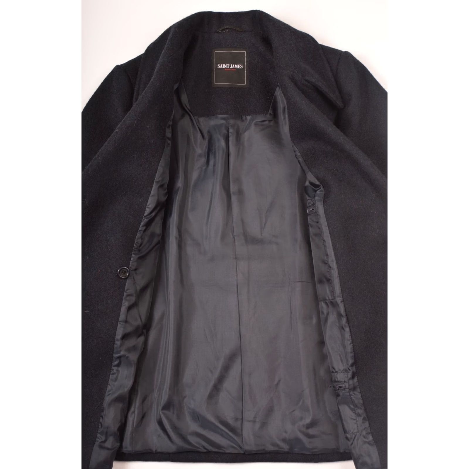 Saint James Saint James Double Breasted Dark Navy Wool Coat Anchor Buttons Coat Women XXS GB 8 100% Wool Navy Anchor Buttons 100% Wool Women Coat Size M / US 6-8 / IT 42-44 - 3 Thumbnail
