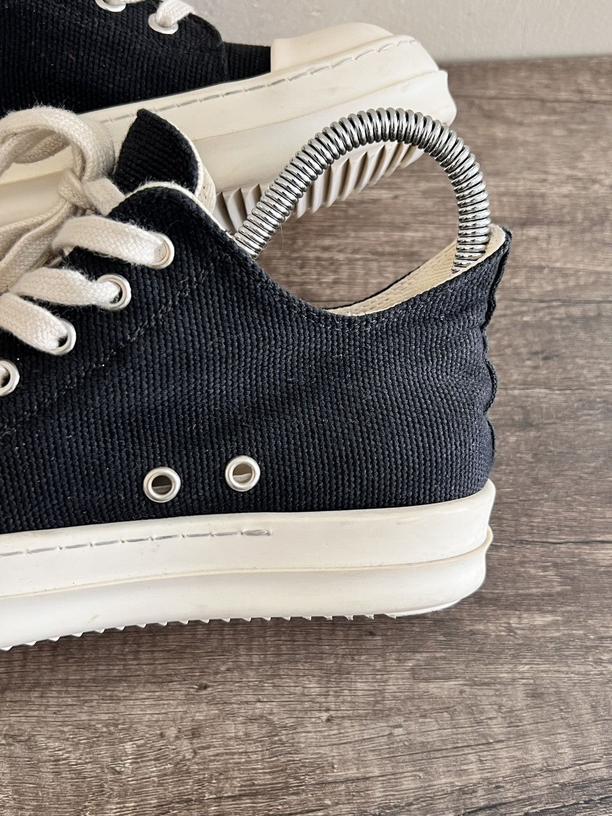 Rick Owens Drkshdw Rick Owens DRKSHDW Canvas Black Ramones Size US 6 / IT 36 - 5 Thumbnail