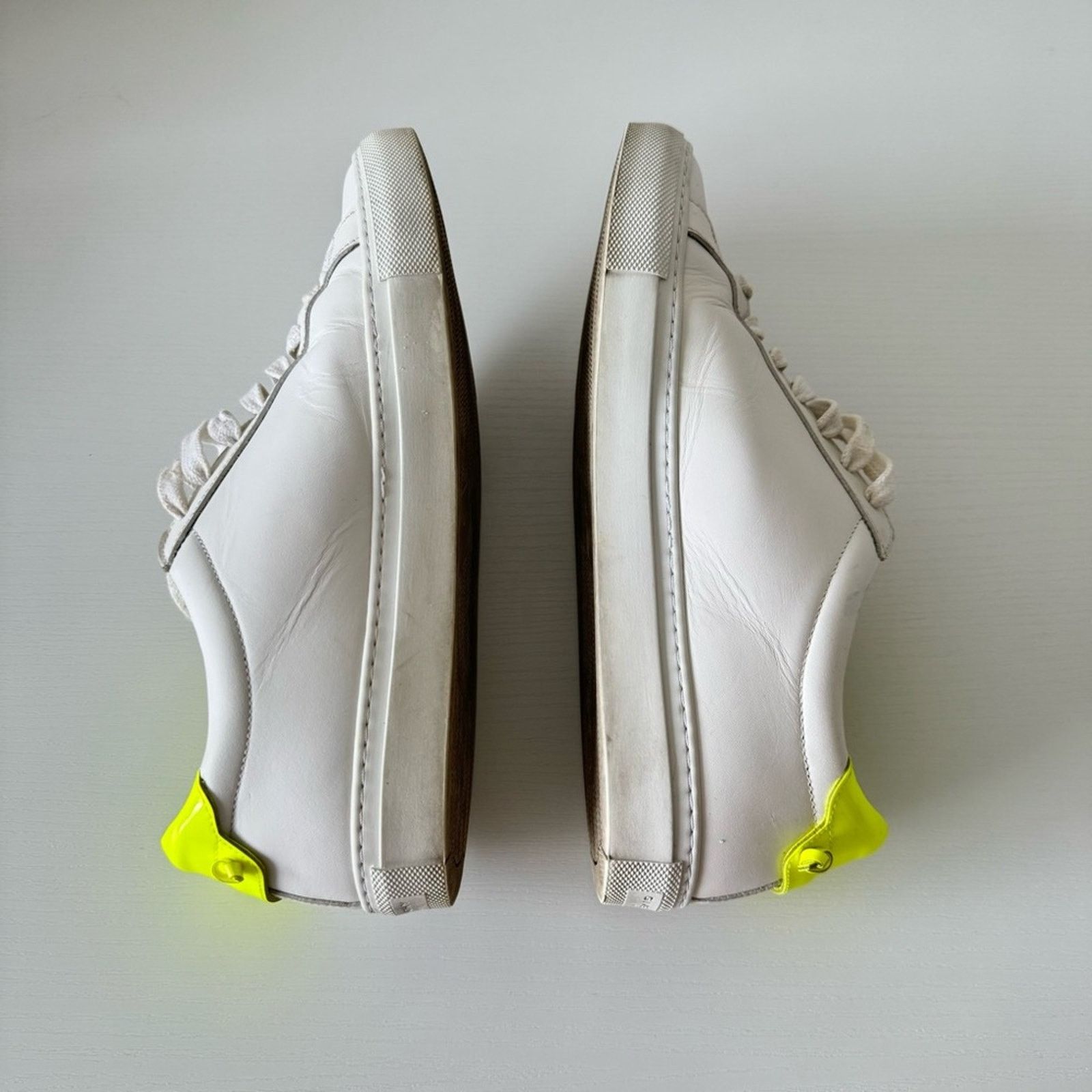 Givenchy Givenchy White and Neon Green Sneakers, Size 39,5, Authentic Size US 9 / IT 39 - 6 Thumbnail