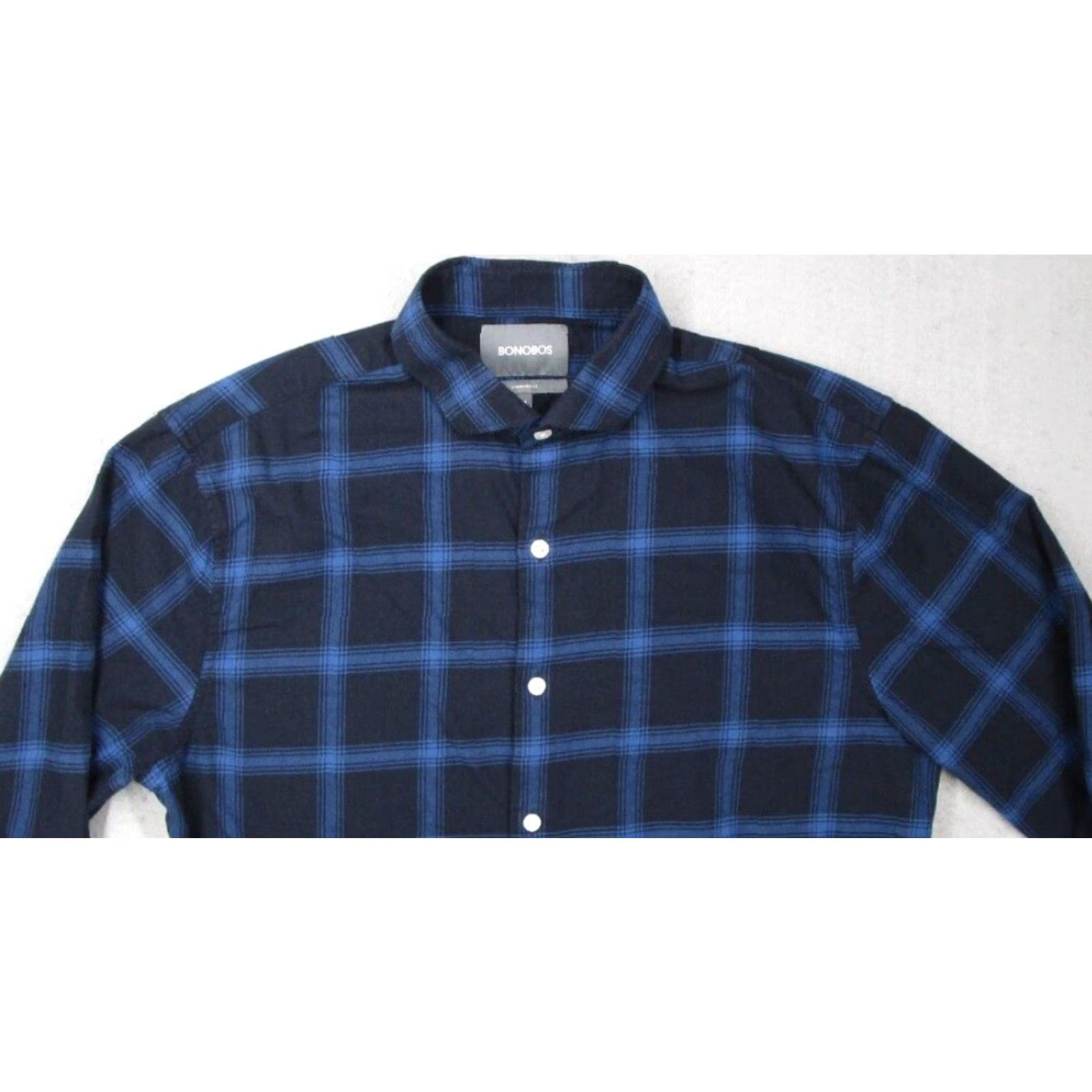 Bonobos VINTAGE Bonobos Shirt Mens Medium Button Up Casual Check Blue 90s Mens Size US M / EU 48-50 / 2 - 2 Thumbnail