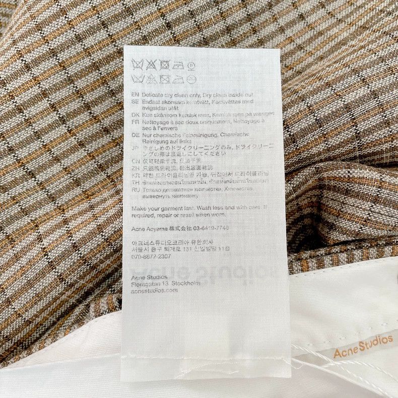 Acne Studios Acne Studios size:34 Agnes embroidered checkered skirt Size 33" - 8 Thumbnail