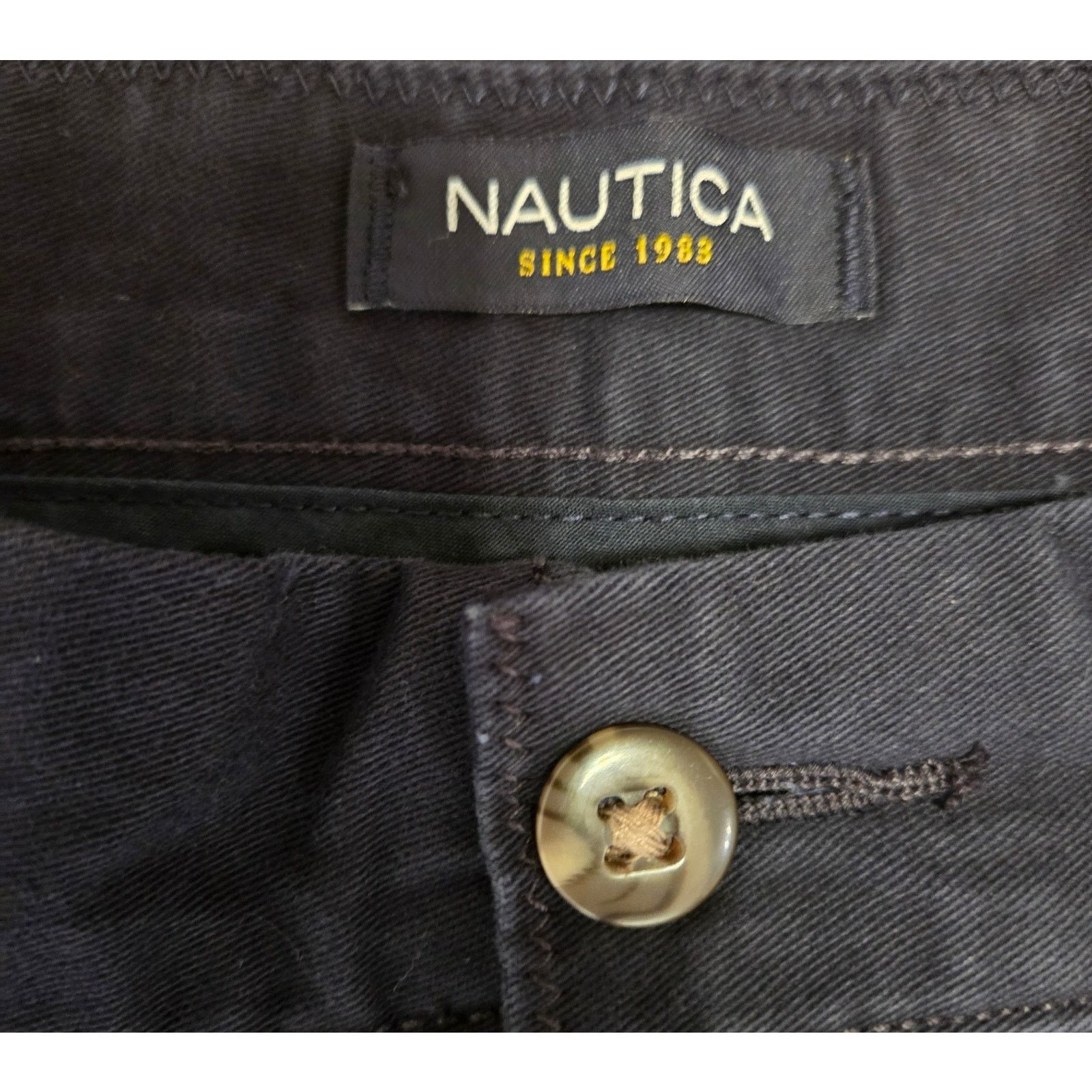 Nautica Nautica Men's Navy Blue Bermuda Shorts - Size 38 Size US 38 / EU 54 - 4 Thumbnail