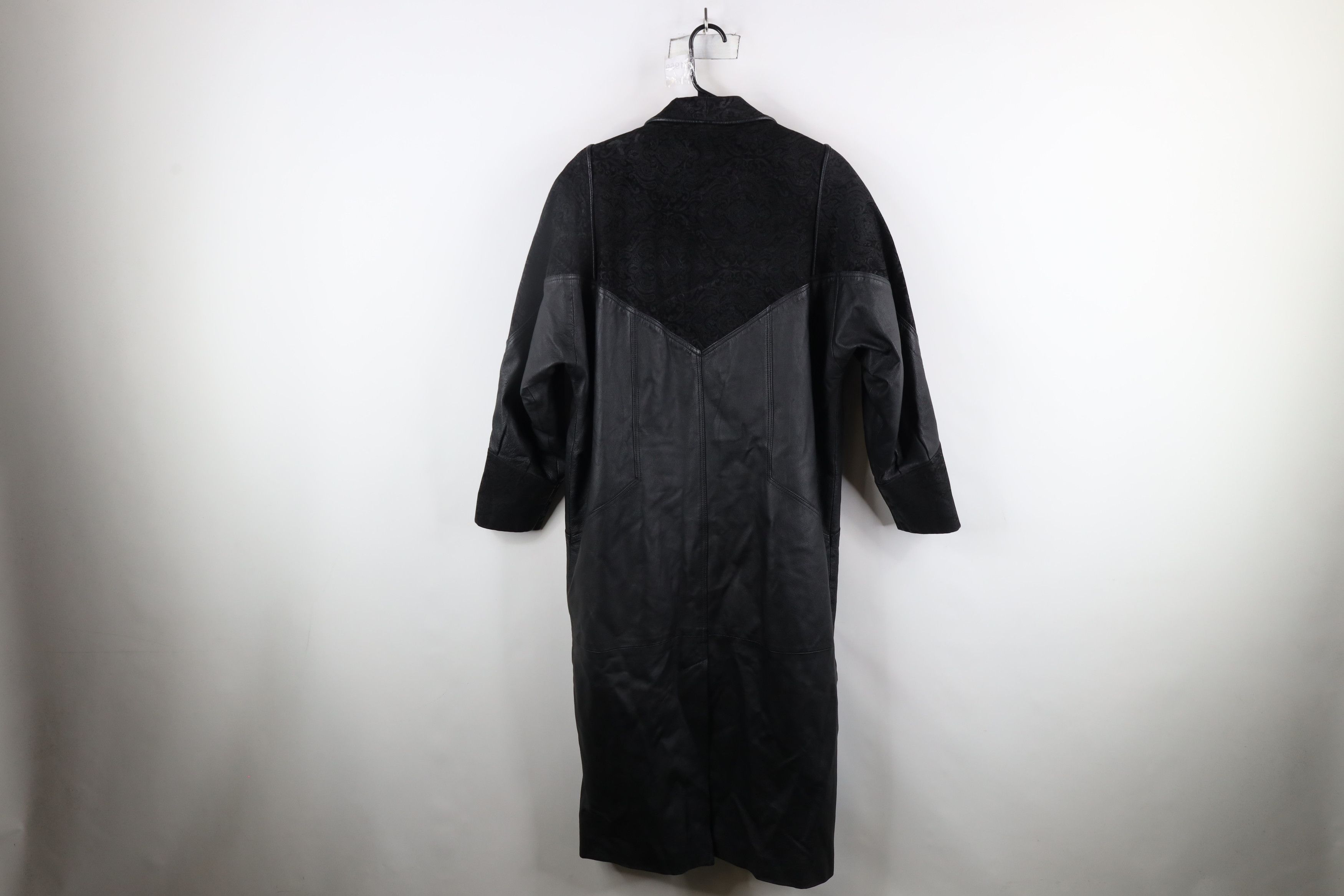 Vintage Vintage 90s Streetwear Goth Leather Full Length Jacket Size L / US 10 / IT 46 - 13 Thumbnail
