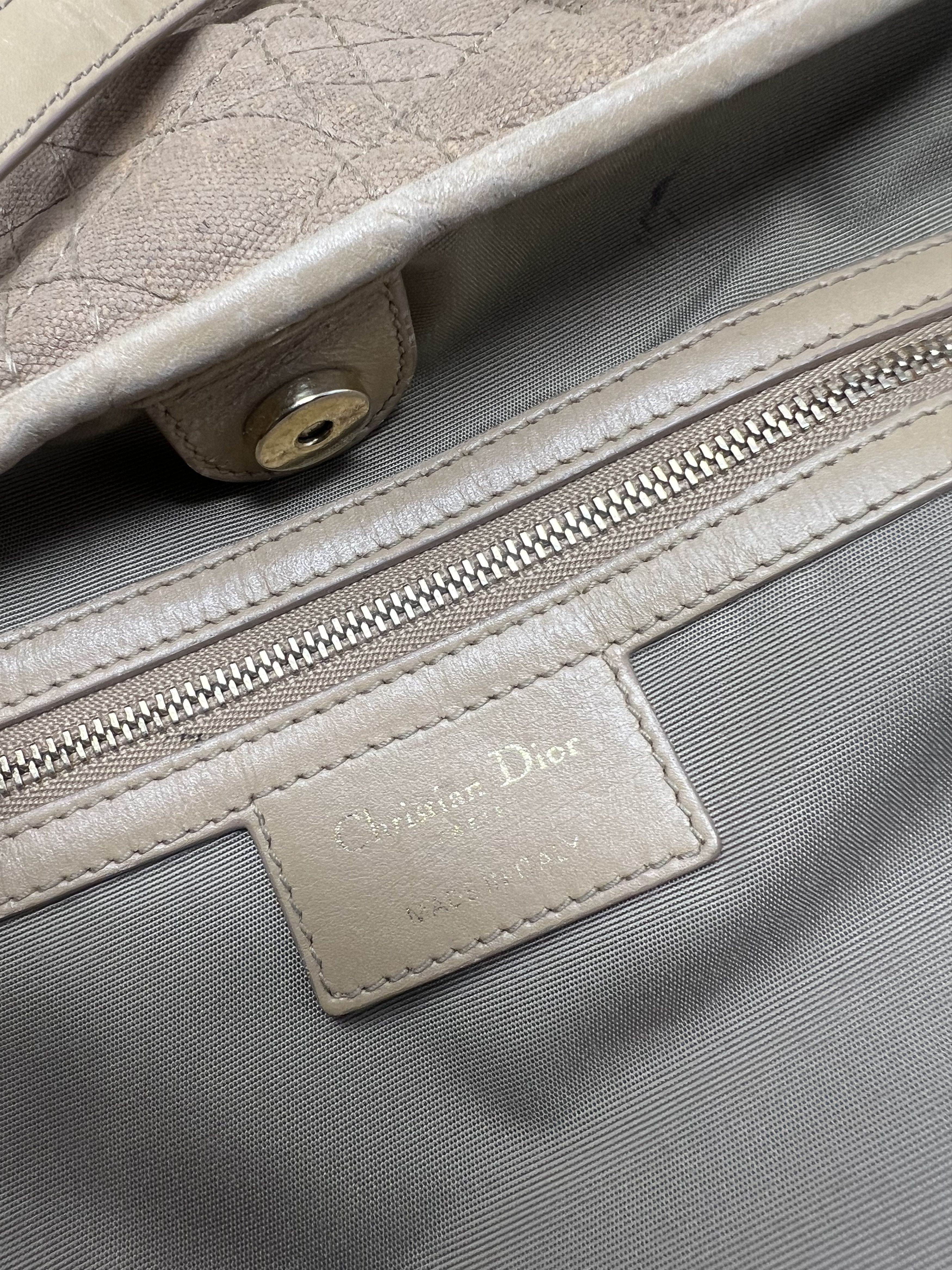 Christian Dior Monsieur Christian Dior Panarea Cannage Quilted Canvas Tote Size ONE SIZE - 25 Thumbnail