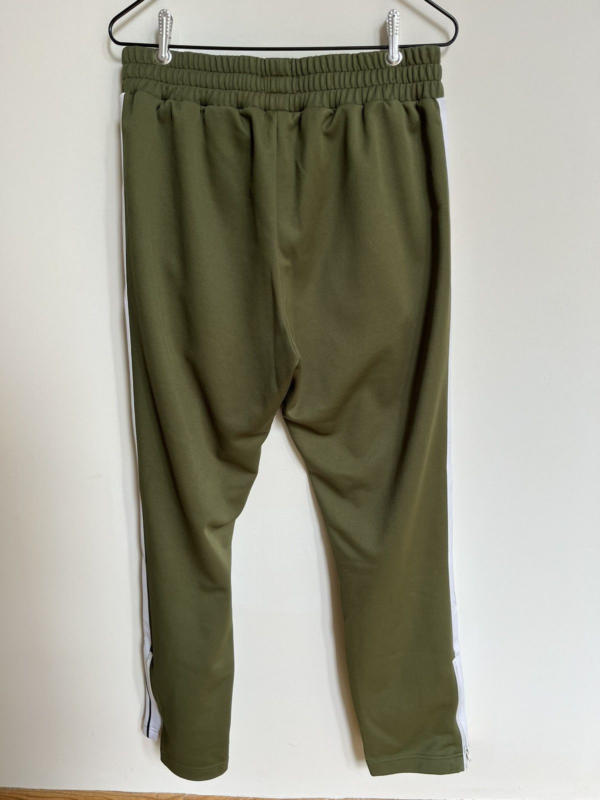 Palm Angels Palm Angels Classic Track Pants Green Military / White Size US 34 / EU 50 - 5 Thumbnail