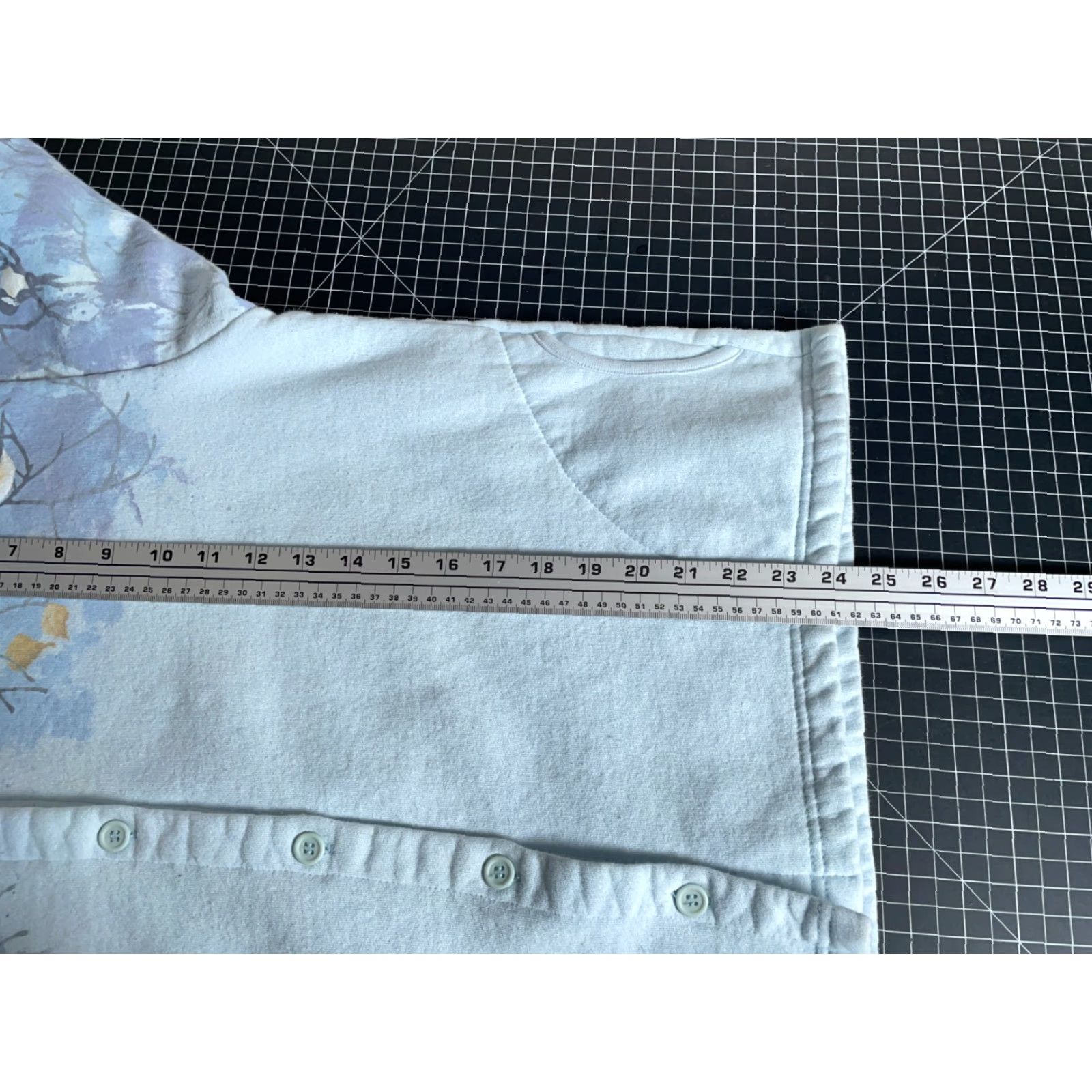 Vintage VINTAGE Artisans Sweatshirt Cardigan Women Large Blue AOP 90s Birds Nature Trees Graphic Print Free Shipping on 2nd Item Size L / US 10 / IT 46 - 6 Thumbnail