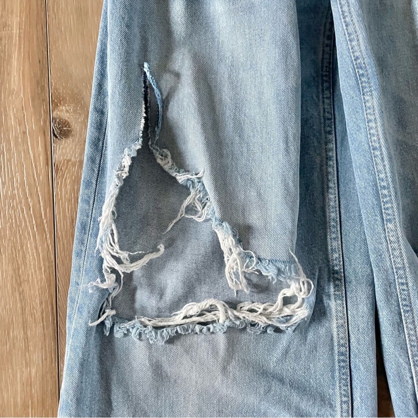 Bdg Urban Outfitters 🌺 BDG Baggy Skater Distressed Jeans Size 26" / US 2 / IT 38 - 4 Thumbnail