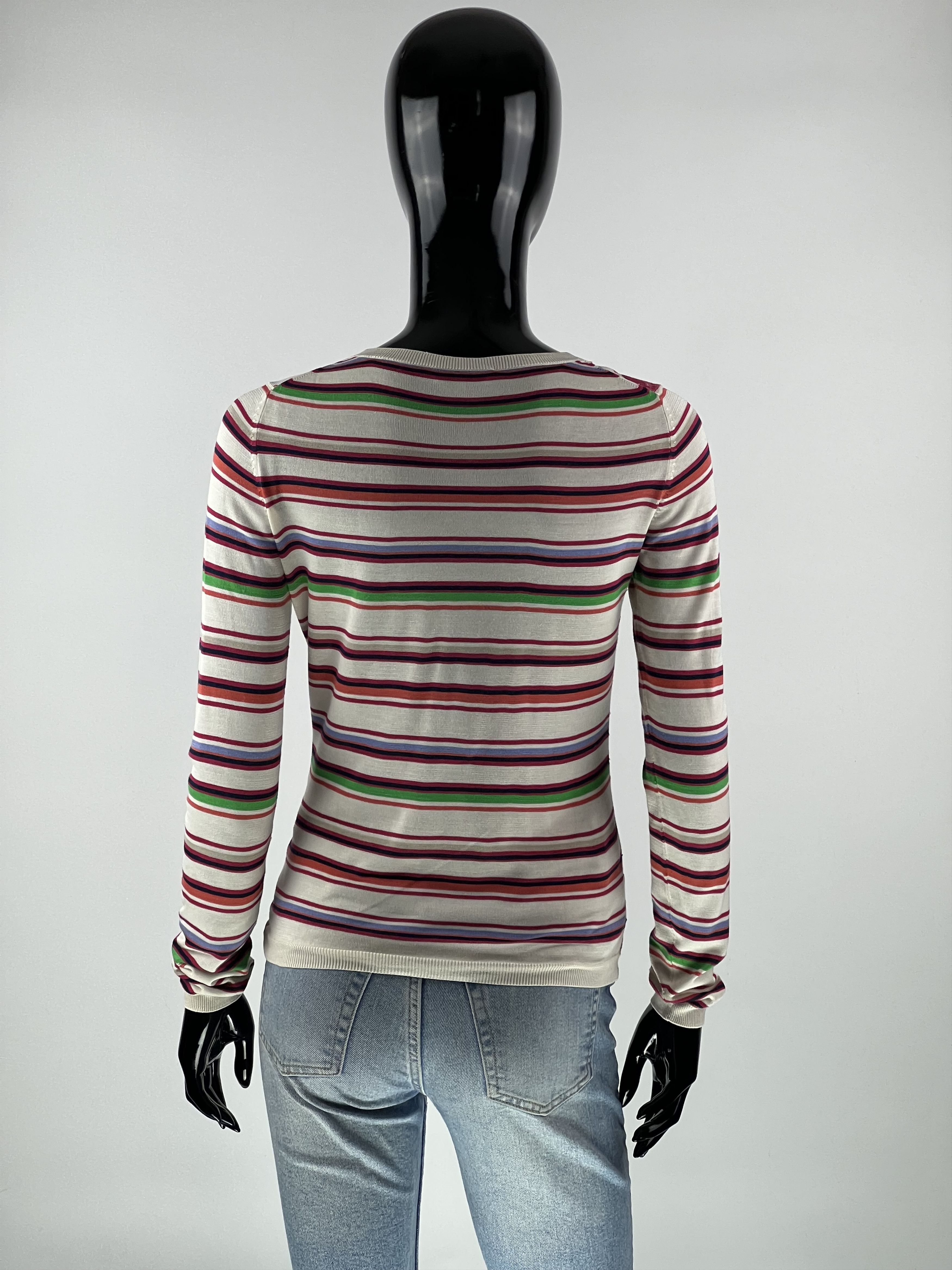 Etro Etro Silk V-Neck Sweater Floral Print Size 40 Size S / US 4 / IT 40 - 3 Thumbnail