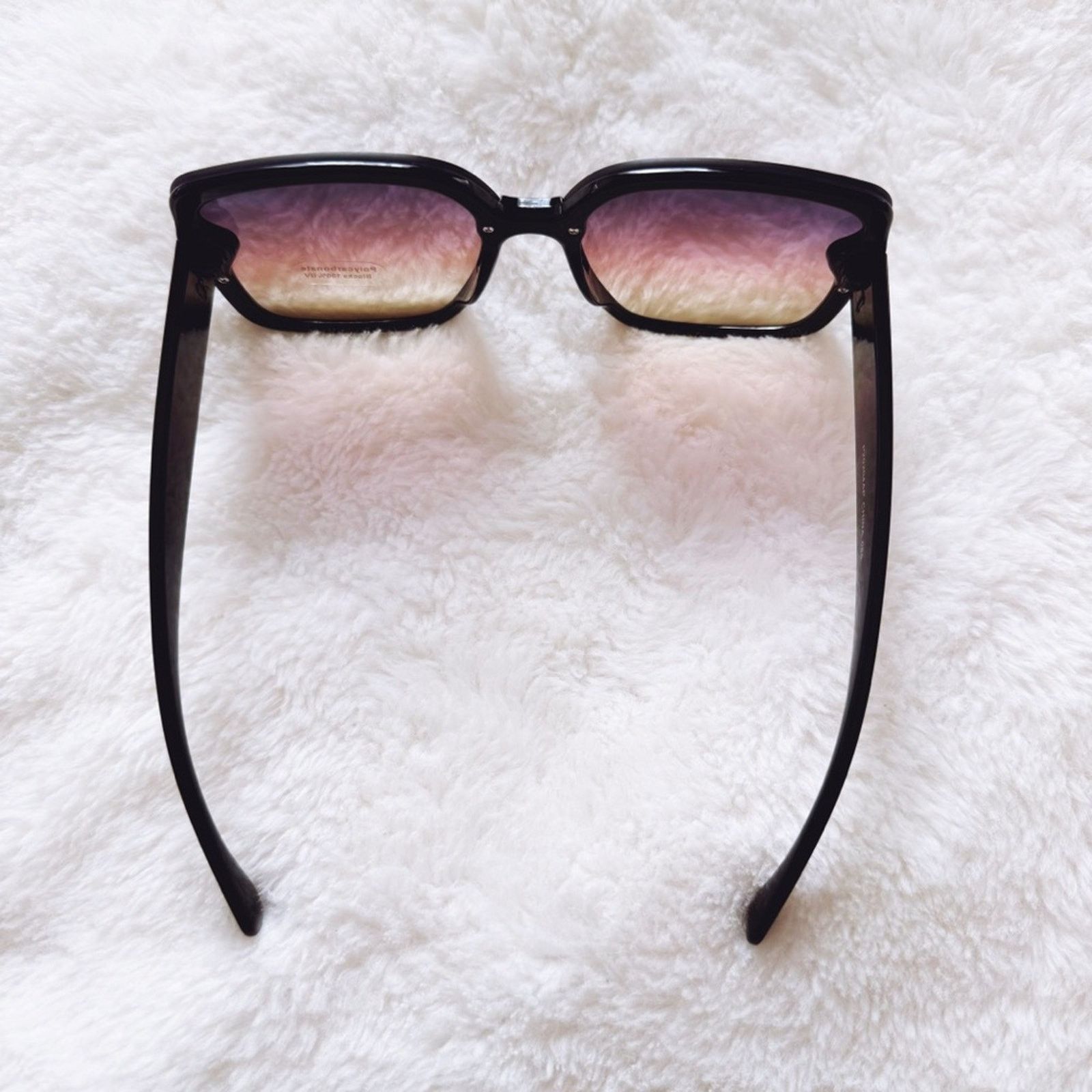 Other Abby Black & Pink Square Frame Sunglasses Size ONE SIZE - 8 Thumbnail