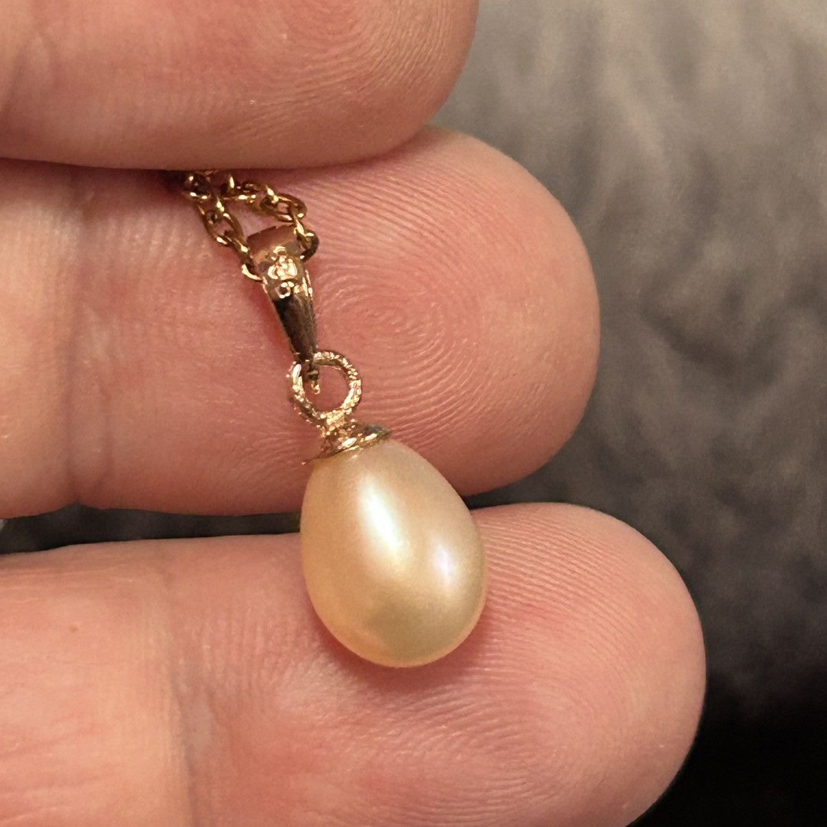 Handmade Handcrafted genuine fresh water pearl pendant necklace Size ONE SIZE - 4 Thumbnail