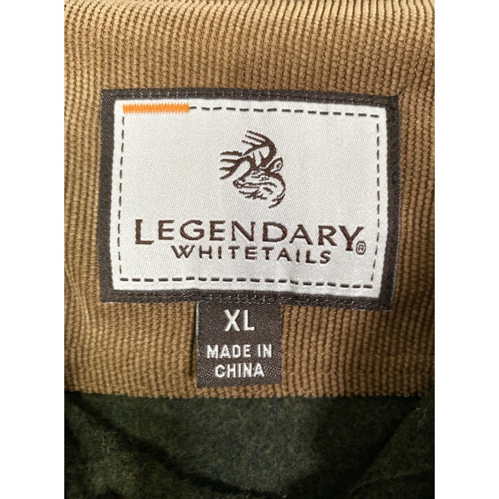 Vintage Legendary Whitetails Shirt Mens XL Green Button Down HeavyFlannel Outdoor Pocket Size US XL / EU 56 / 4 - 7 Thumbnail