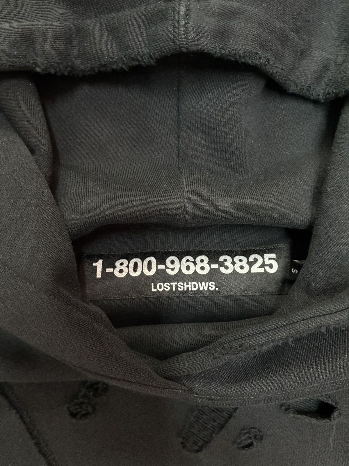 LOSTSHDWS LOSTSHDWS Distressed Black & Red Hoodie Size US S / EU 44-46 / 1 - 3 Thumbnail