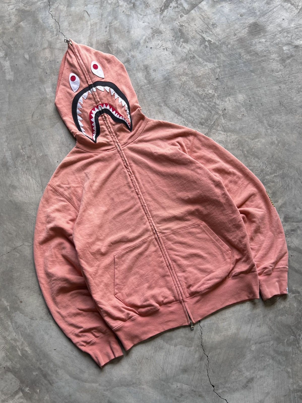 Bape BAPE OG 2ND 2006 NFS "Salmon" PONR Shark Hoodie Size US S / EU 44-46 / 1 - 2 Thumbnail