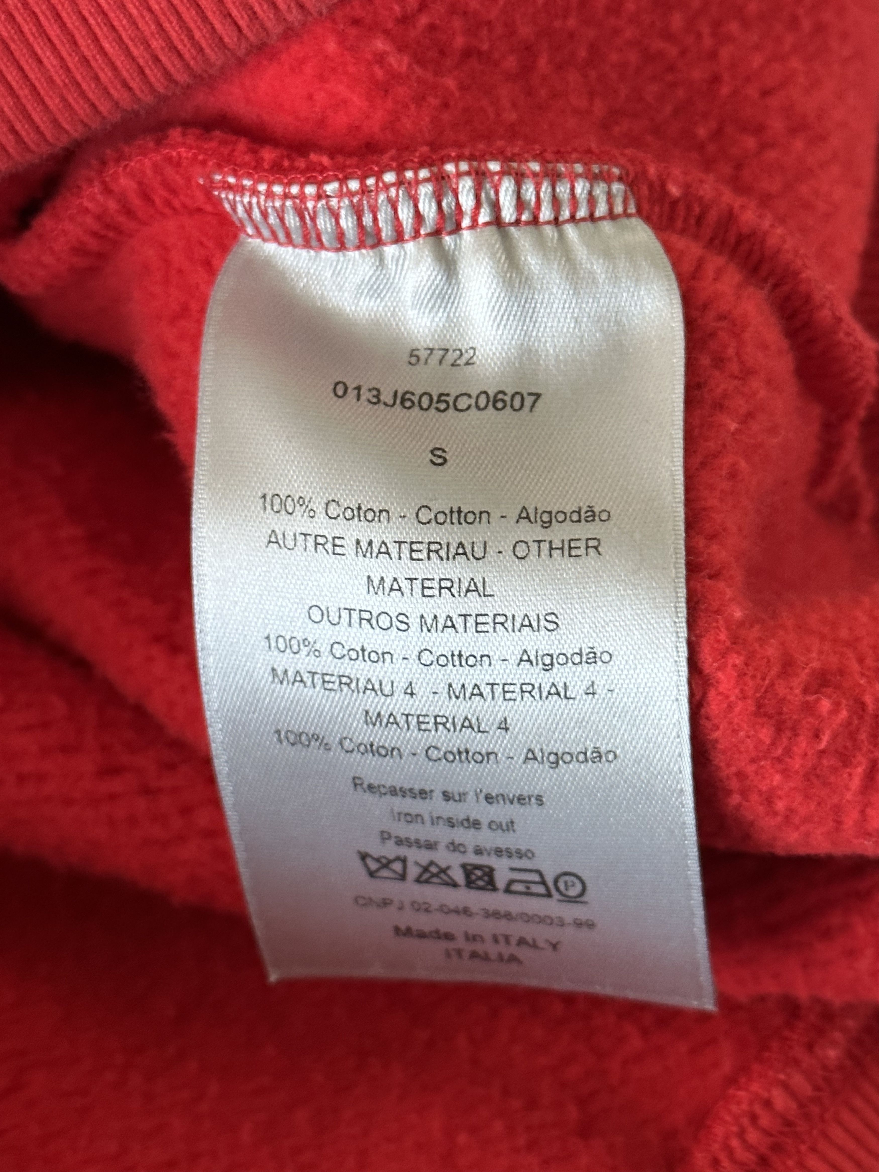 Dior Dior Red Oblique Towel Hoodie Size US S / EU 44-46 / 1 - 4 Thumbnail