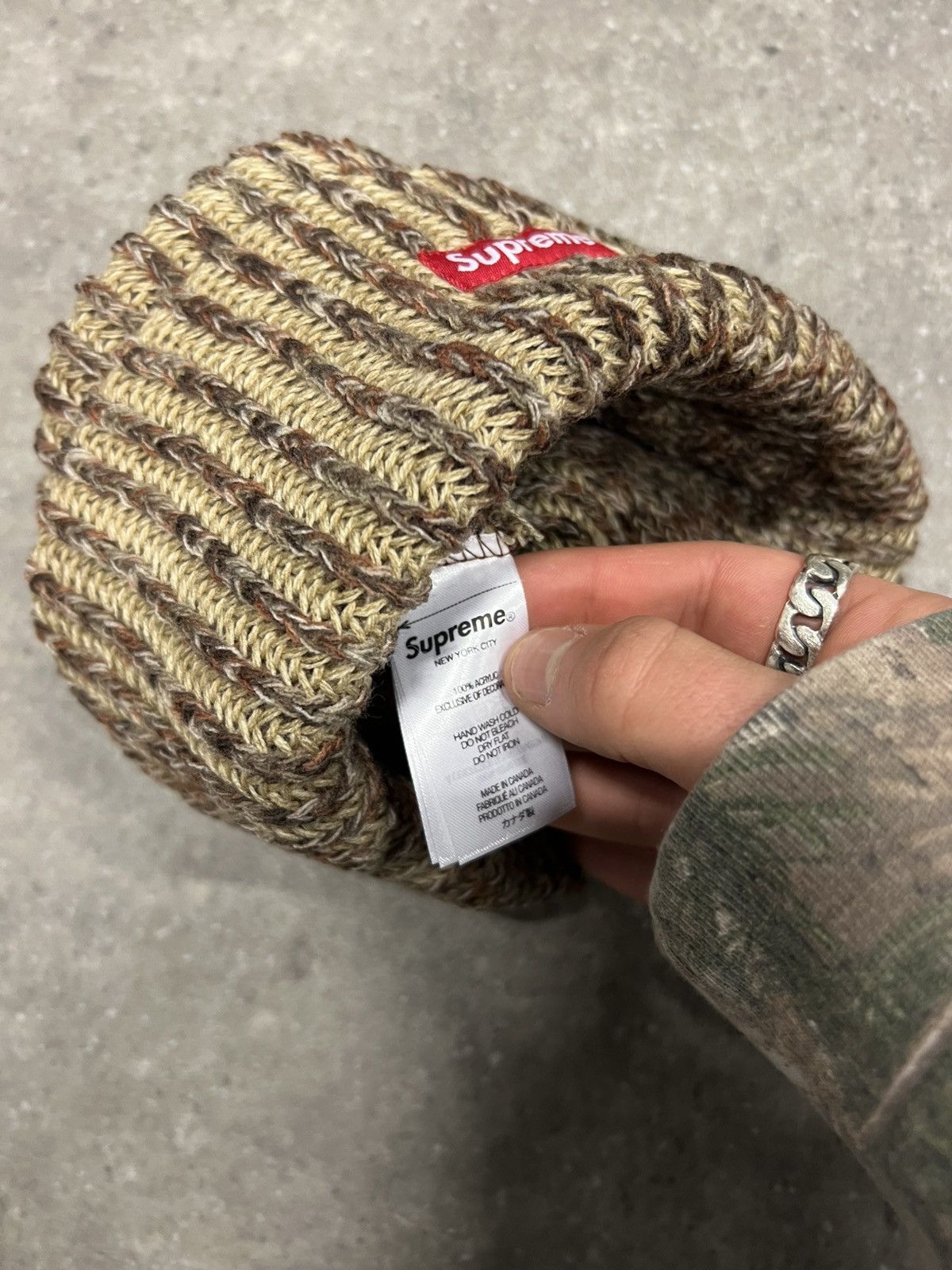 Supreme Supreme Loose Gauge Beanie Tan Size ONE SIZE - 3 Thumbnail
