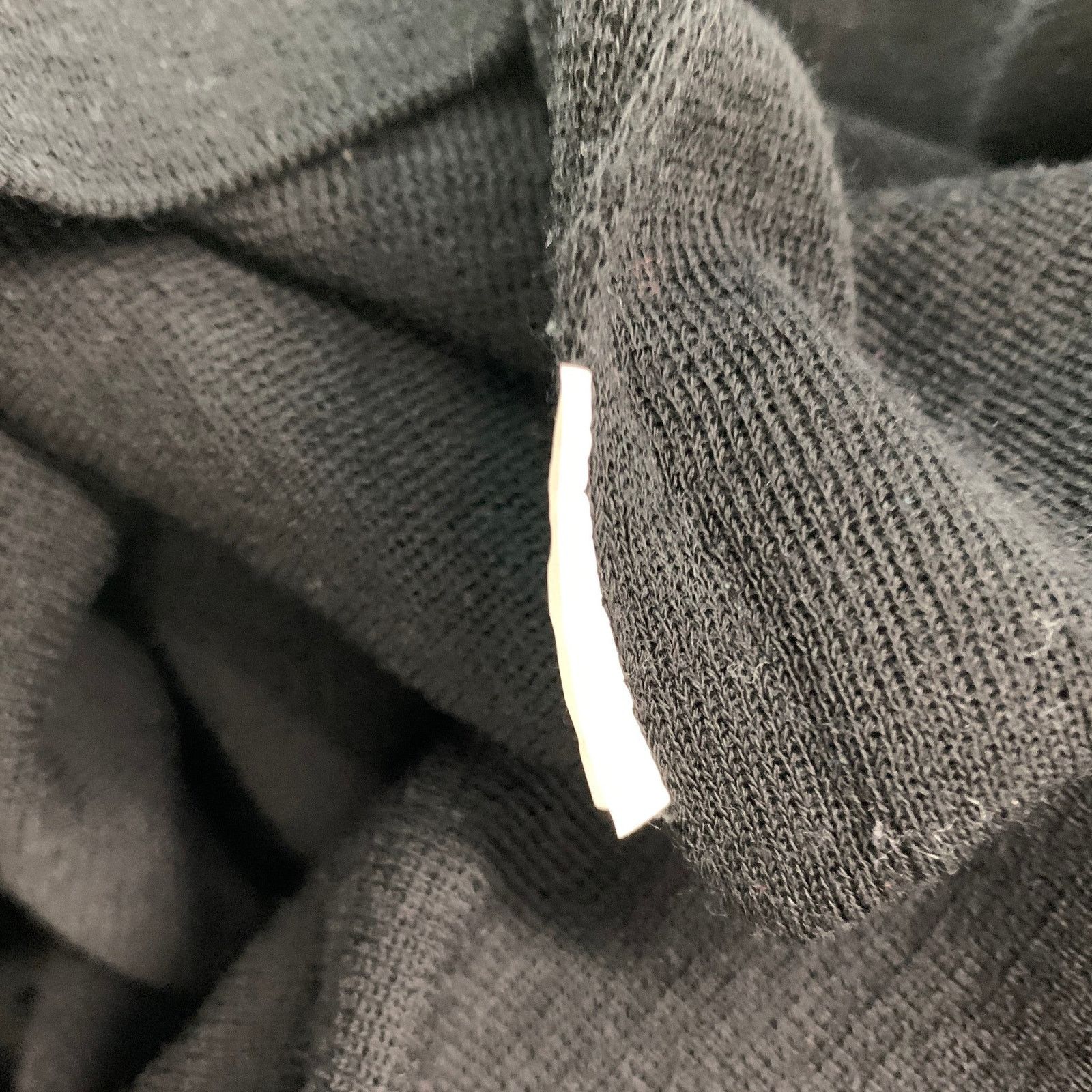 Lanvin Size M Navy Black Color Block Knitted Square Collar Pullover Size US M / EU 48-50 / 2 - 5 Thumbnail