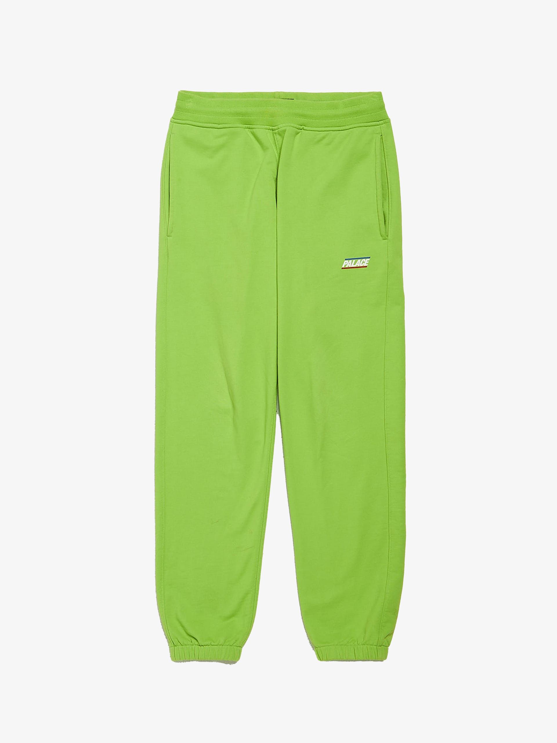 Salad Green Logo Printed Jogger Cotton Sweatpants