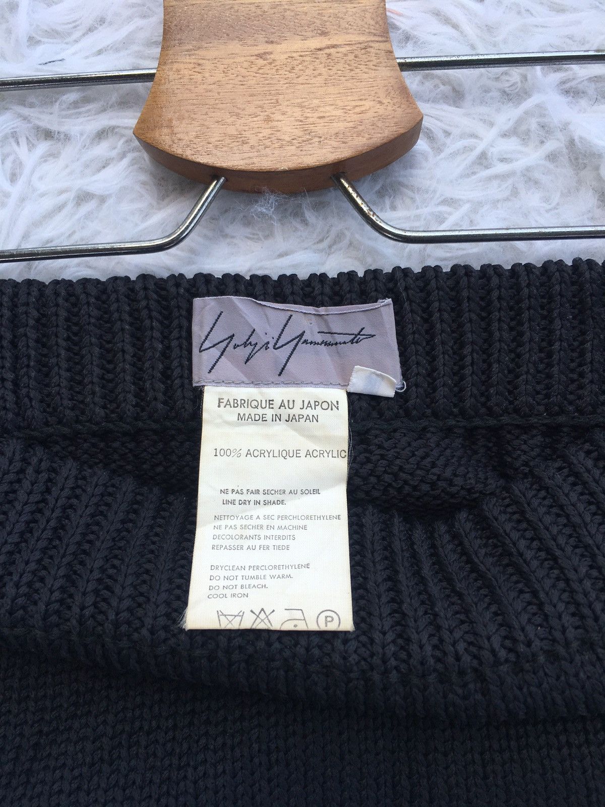 Yohji Yamamoto Rare Vintage Yohji Yamamoto Midi Skirt Size 23" - 7 Thumbnail