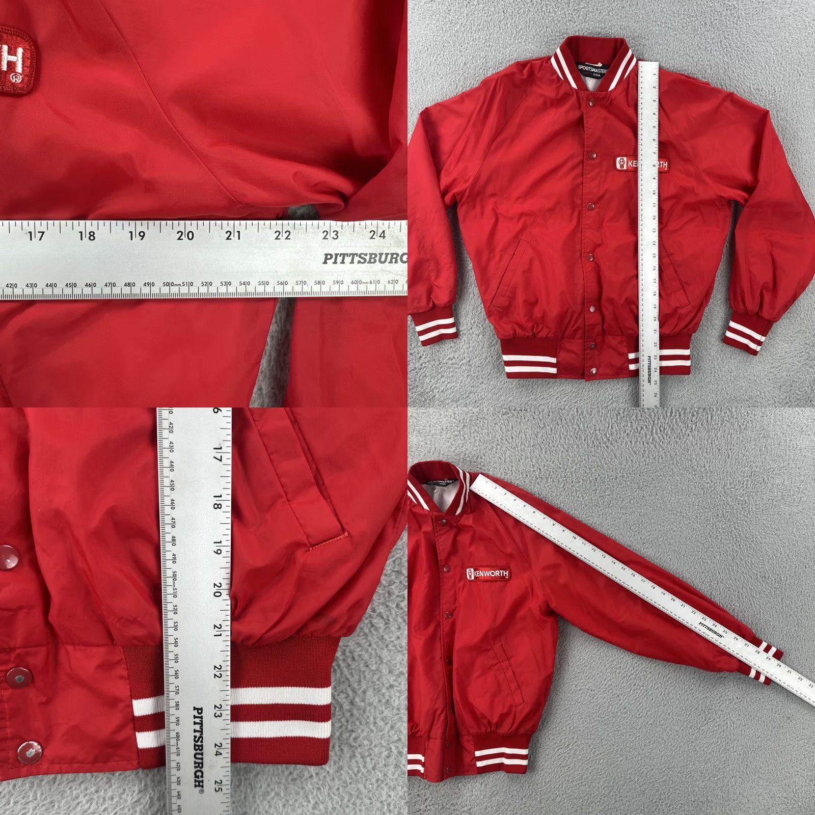 Vintage VINTAGE Sportsmaster Jacket Shirt Red Kenworth Patch M Adults Mens Size US M / EU 48-50 / 2 - 8 Thumbnail