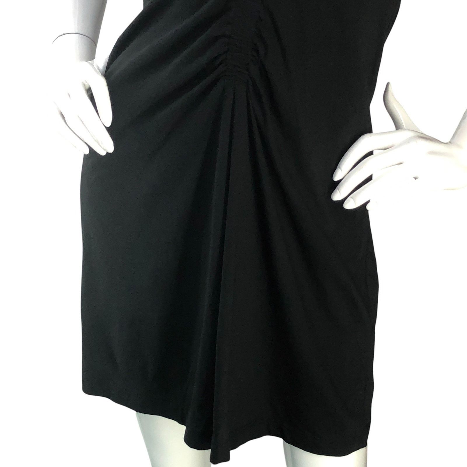 ATM Anthony Thomas Melillo ATM Anthony Thomas Melillo Sz XS Dress Gathered Front Black Size XS / US 0-2 / IT 36-38 - 3 Thumbnail