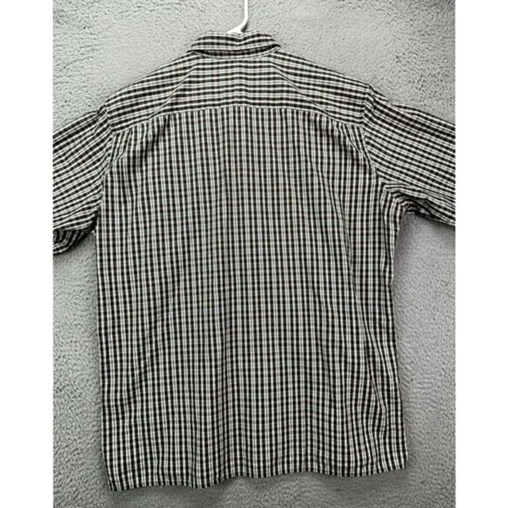 Eddie Bauer Eddie Bauer Travex Shirt Mens L Short Sleeve Plaid Button-Up Pocket Black Size US L / EU 52-54 / 3 - 4 Thumbnail