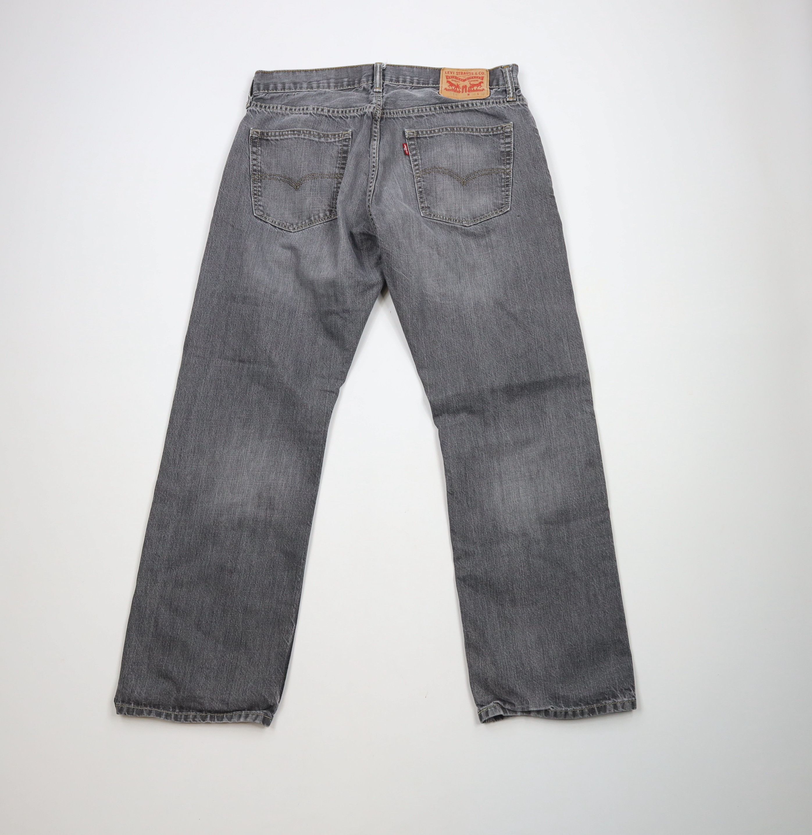Levi's × Vintage Vintage Y2K Levis 514 Straight Leg Denim Jeans Gray Cotton Size US 36 / EU 52 - 9 Thumbnail