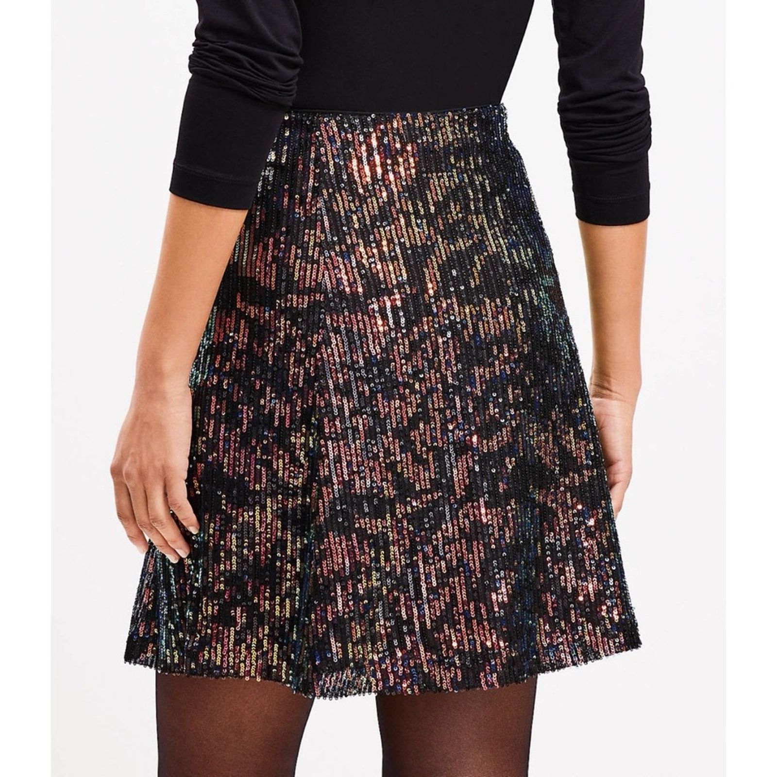 Loft Sequin Seamed Skirt 6 Size 28" / US 6 / IT 42 - 16 Thumbnail