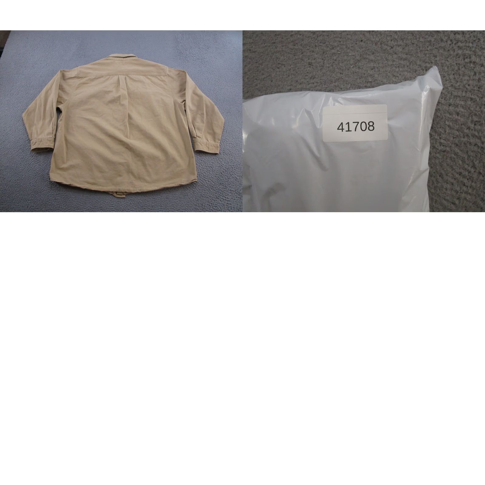 Carhartt VINTAGE Carhartt Shirt Work S09SRW Canvas 2XL Sandstone Long Sleeve Button-Up Men's Heavyweight Size US XXL / EU 58 / 5 - 9 Thumbnail