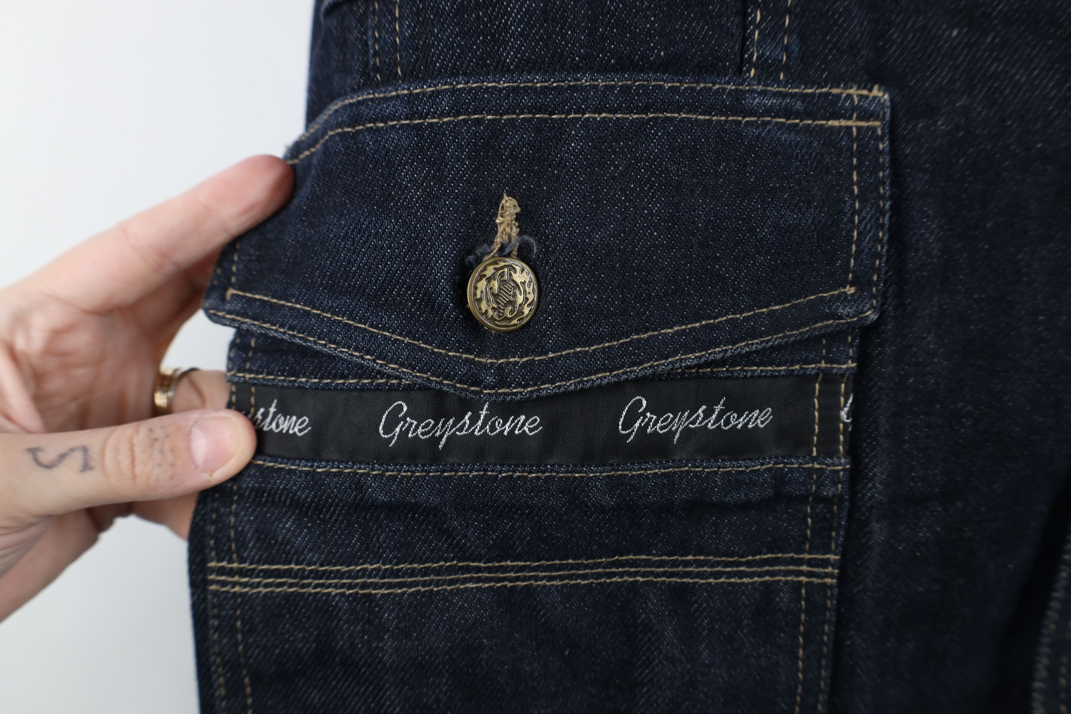 Vintage Vintage 90s Y2K Streetwear Baggy Denim Jean Trucker Jacket Size US XXL / EU 58 / 5 - 5 Thumbnail