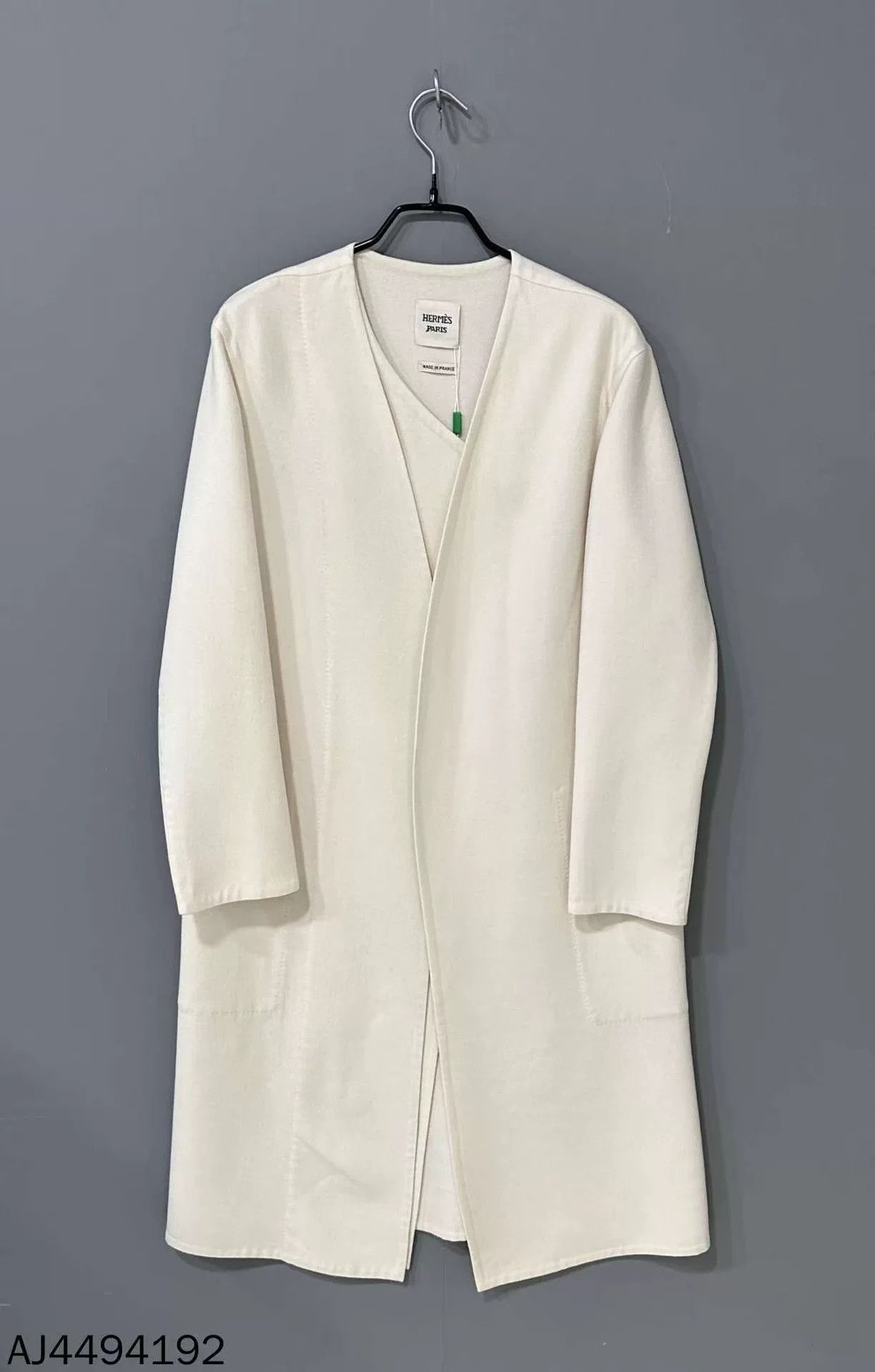 Hermes HERMES Long Cashmere Coat Size US S / EU 44-46 / 1 - 1 Thumbnail