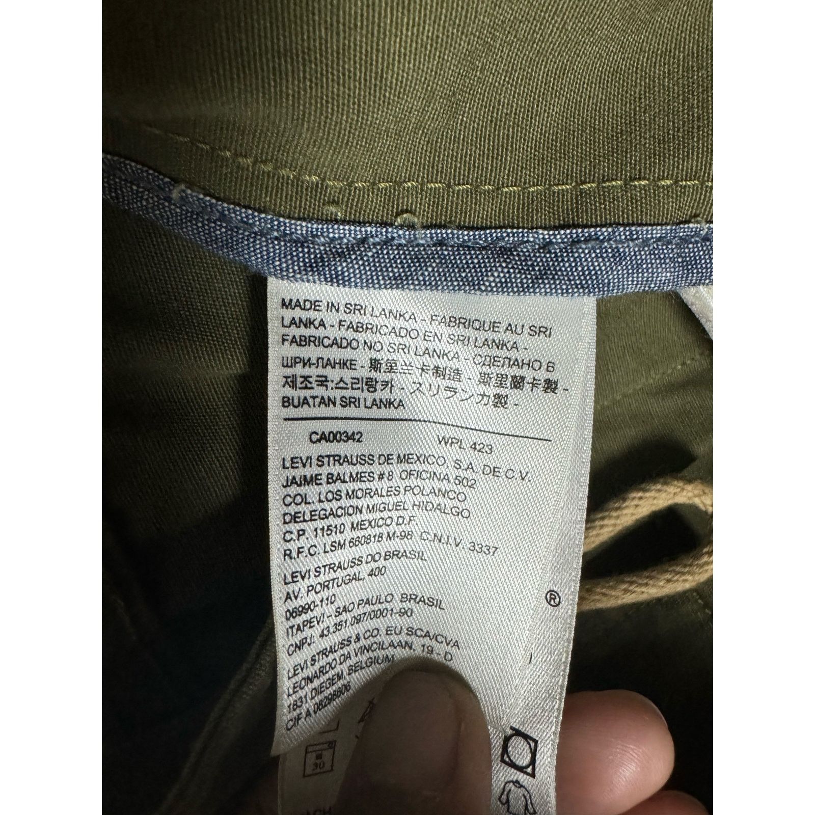 Levi's Levi Strauss Jacket Cotton Olive Green Snap Button Size M Size M / US 6-8 / IT 42-44 - 6 Thumbnail