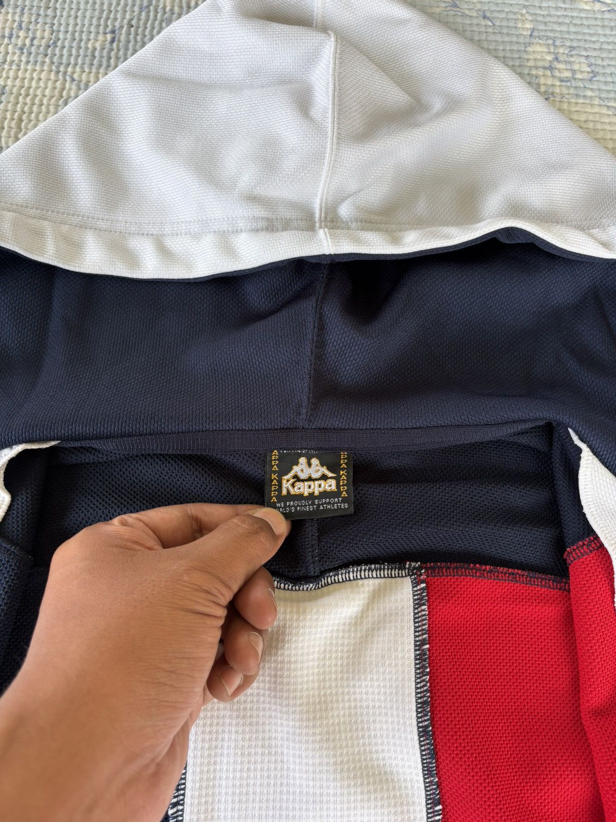 Kappa Kappa Sweater Jacket France Flag Color Size US L / EU 52-54 / 3 - 12 Thumbnail