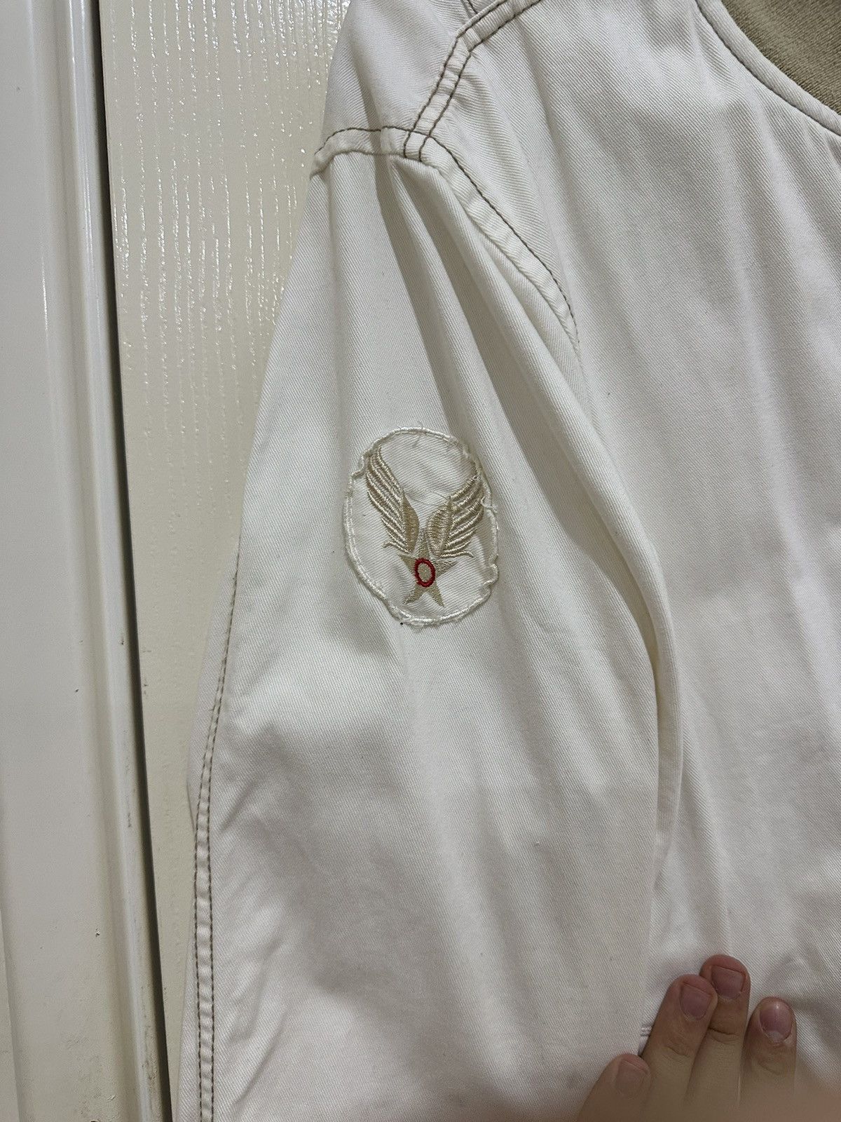 Alpha Industries Alpha Industries Cream Bomber Jacket Size US XL / EU 56 / 4 - 3 Thumbnail