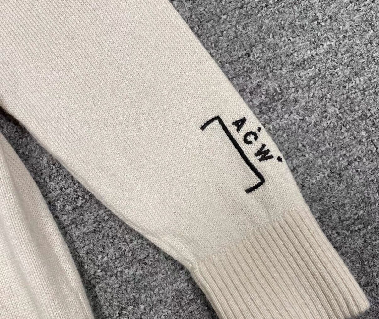 A-COLD-WALL* A-Cold-Wall ACW Embroidered Logo Deconstructed Sweater J16 Size US M / EU 48-50 / 2 - 5 Thumbnail